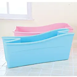 Photo folding bathtub