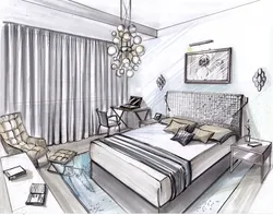 Bedroom sketches photos