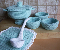 Knitted kitchen photo