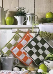 Knitted kitchen photo