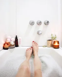 Photo of taking a bath