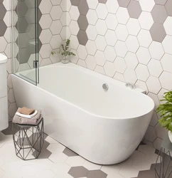 Photo hexagonal bathtub