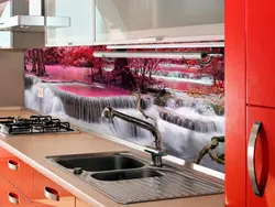 Кухня водопад фото