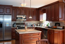 Kitchen mahogany photo