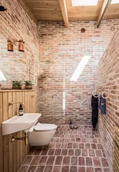 Bathroom brick photo