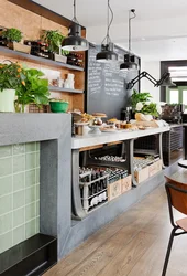Coffee shop kitchen photo