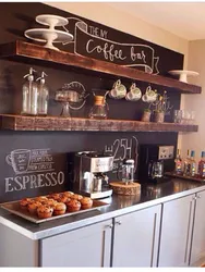 Coffee shop kitchen photo