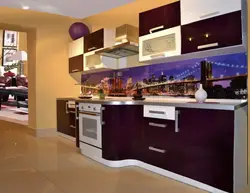 Кухня сливовая фото