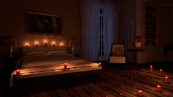 Спальня свечкі фота