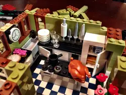 Photo of lego kitchen