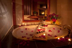 Romantic bath photos