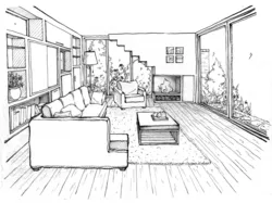 My living room photo drawings