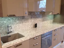 Kitchens made of quartz photo