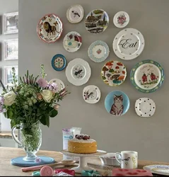 Plates in the kitchen photo