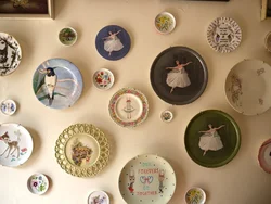 Plates in the kitchen photo