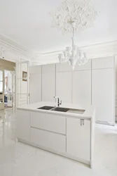 White marble kitchen photo