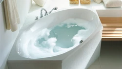 Close-up photo of bathtub