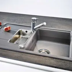 Kitchen gray sink photo