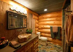 Photo of logs in the bathroom