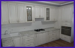 Kitchen white patina photo
