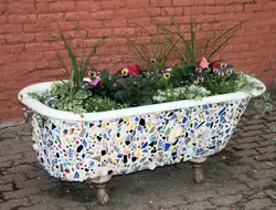 Bath in the garden photo