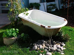 Ванна в саду фото