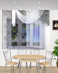 Set of curtains kitchen photo