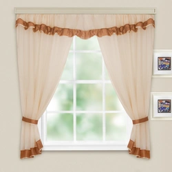 Set of curtains kitchen photo