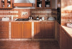 Плитка коричневая фото кухня