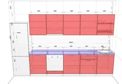 Linear meter of kitchen photo