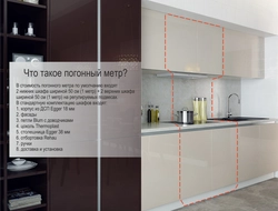 Linear meter of kitchen photo
