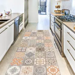 Kitchen Floor With Flowers Photo