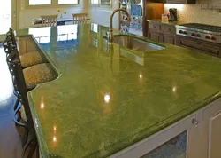 Onyx countertop kitchen photo