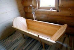 Oak bathtub photo