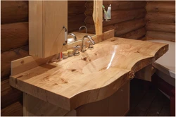 Oak bathtub photo