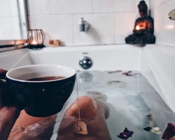 Кофе в ванной фото