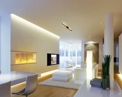 Floating living room interior photo
