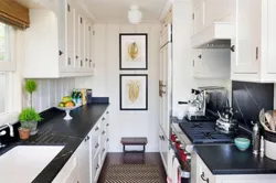 Narrow kitchens photo corner