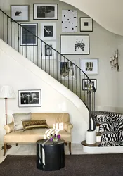 Bedroom with stairs photo