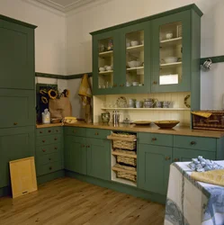 Wooden Kitchen Painted Photo