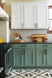 Драўляная кухня пафарбаваная фота