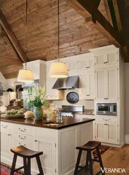 Wooden Kitchen Painted Photo