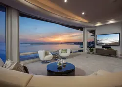 Photo living room by the sea