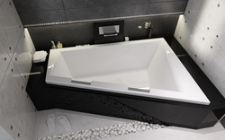 Acrylic asymmetric bathtub photo