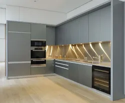 Photo of kitchen design from above