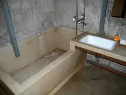 Ванна из цемента фото