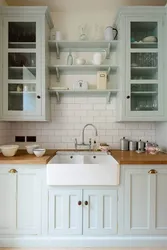 Cabinet kitchen photo tiles