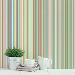 Kitchen vertical stripes photo