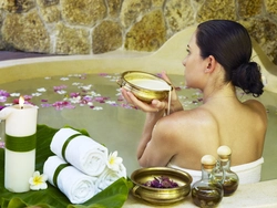 Photo of bath with massage