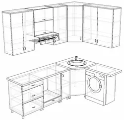 Drawings of small kitchens photos